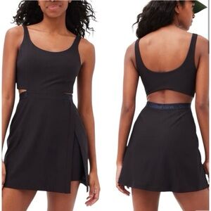 Outdoor Voices Black Cutout Dress